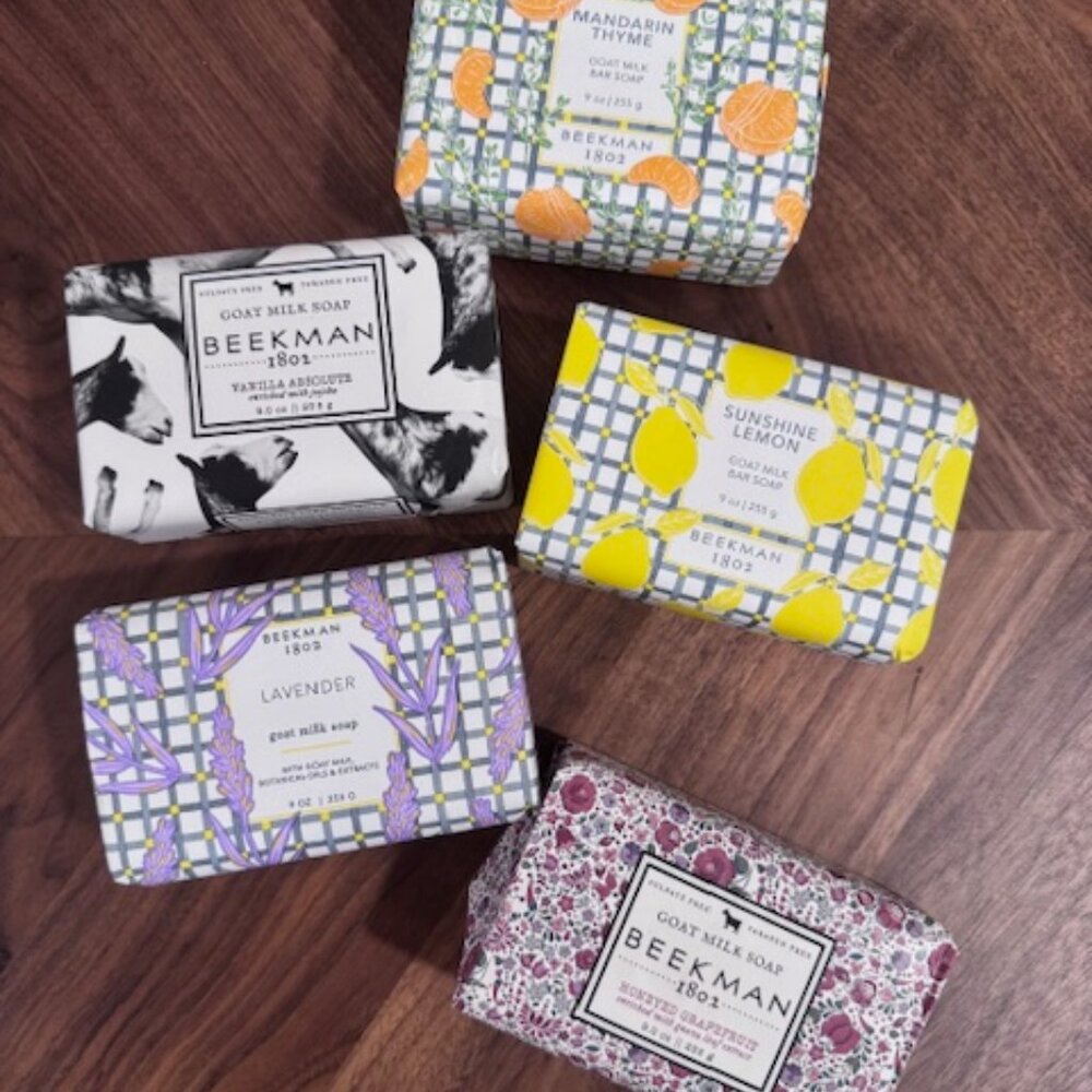 🐐🌼Beekman 1802  Set of 5 - 9 Ounce Bars of Soap